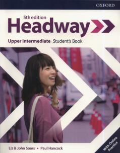 Headway 5E Upper Intermediate SB + online practice. Autor: Liz and John Soars, Paul Hancock. Multiszop.pl Okładka książki Headway 5E Upper Intermediate SB + online practice