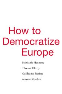 Okładka książki How to Democratize Europe