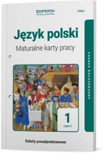 Okładka książki J. polski LO 1 Maturalne karty pracy ZR cz.2 2019