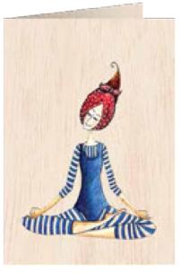 Opakowanie Karnet drewniany C6 + koperta Medytacja