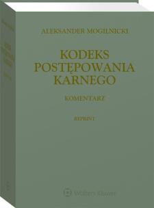 Okładka książki Kodeks postępowania karnego. Komentarz. Reprint