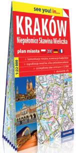 Okładka książki Kraków,Niepołomice,Skawina,Wieliczka plan w.2019