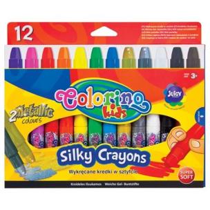 Opakowanie Kredki świecowe żelowe Colorino Kids 12 kolory
