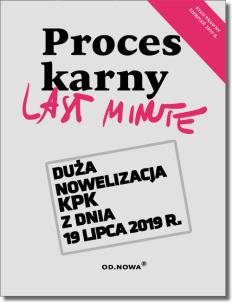 Okładka książki Last Minute Proces Karny 2019