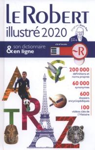 Opakowanie Le Robert illustré 2020 et son dictionnaire en ligne