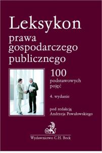 Okładka książki Leksykon prawa gospodarczego publicznego.