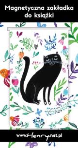 Opakowanie Magnetyczna zakładka do książki - Kot czarny (opakowanie 2 sztuki)