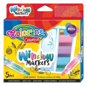 Opakowanie MARKERY COLORINO KIDS KREDOWE DO SZKŁA