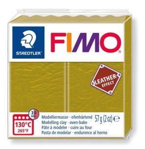 Opakowanie Masa Fimo Leather effect 57g oliwkowy