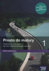 Okładka książki Matematyka LO 1 Prosto do matury Podr ZP w.2019 NE