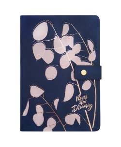 Opakowanie Notes A5/80K kratka w oprawie z ekoskóry