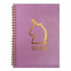 Opakowanie Notes A5/80K linia brokatowa okładka