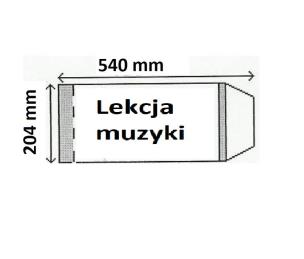 Opakowanie Okładka na podręcznik Lekcja muzyki (25szt) NARNIA