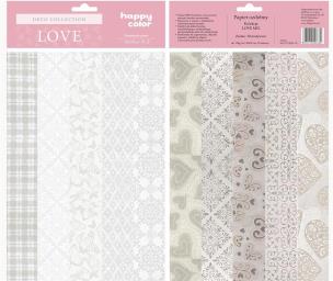 Opakowanie Papier ozdobny Love 20x29 cm HAPPY COLOR