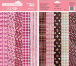Opakowanie Papier ozdobny Rose 20x29 cm HAPPY COLOR