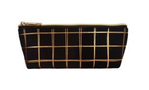 Opakowanie Piórnik saszetka złota kratka