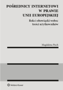 Okładka książki Pośrednicy internetowi w prawie Unii Europejskiej