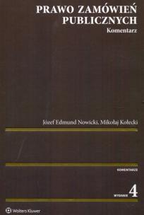 Okładka książki Prawo zamówień publicznych. Komentarz w.4