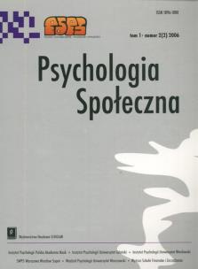 Opakowanie Psychologia społeczna  2(2) 2006