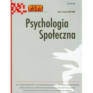 Opakowanie Psychologia Społeczna 4/2008