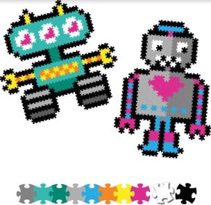 Opakowanie Puzzelki Pixelki Jixelz 700 elem. -roboty