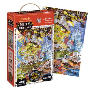 Okładka książki PUZZLE OBSERWACYJNE MITY GRECKIE