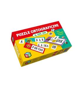 Puzzle ortograficzne 'ą', 'om', 'on'. Wydawca: MULTIGRA. Multiszop.pl Opakowanie Puzzle ortograficzne 'ą', 'om', 'on'