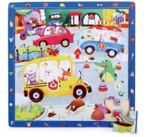 Opakowanie Puzzle & Gra drewniane Miasto