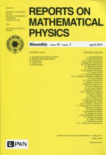 Okładka książki Reports on Mathematical Physics 83/2 Polska