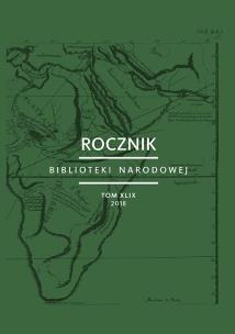 Okładka książki Rocznik Biblioteki Narodowej Tom XLIX