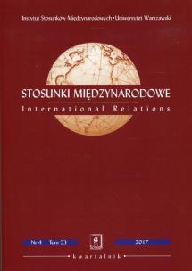 Opakowanie Stosunki Międzynarodowe Nr 4 Tom 53 /2017