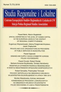 Opakowanie Studia regionalne i lokalne Numer 3 (73) 2018