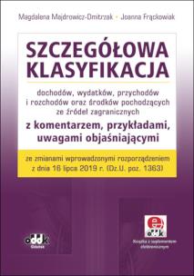 Okładka książki Szczegółowa klasyfikacja dochodów, wydatków, przychodów i rozchodów oraz środków pochodzących ze źródeł zagranicznych