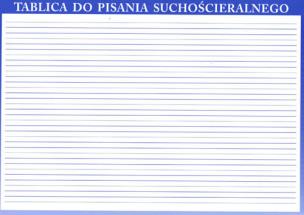 Opakowanie Tablica do pisania suchościeralnego