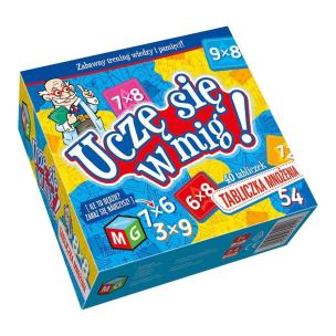 Tabliczka mnożenia Uczę się w mig. Wydawca: MULTIGRA. Multiszop.pl Opakowanie Tabliczka mnożenia Uczę się w mig
