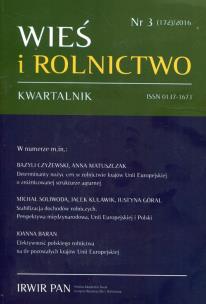 Opakowanie Wieś i rolnictwo 3/2016
