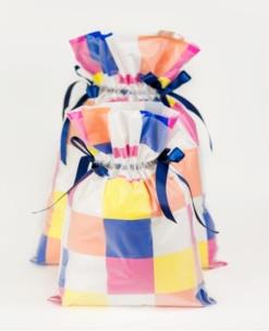 Opakowanie Worek Kolorowe Kwadraty 30x45cm (5szt) PAKADO