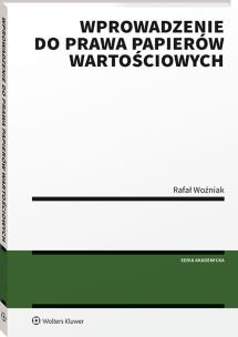 Okładka książki Wprowadzenie do prawa papierów wartościowych