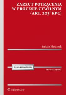 Okładka książki Zarzut potrącenia w procesie cywilnym