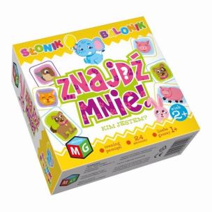 Znajdź mnie: kim jestem? słonik balonik. Wydawca: MULTIGRA. Multiszop.pl Opakowanie Znajdź mnie: kim jestem? słonik balonik