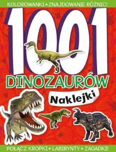 Okładka książki 1001 dinozaurów Naklejki