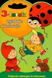 Okładka książki 3-latek zgaduje i koloruje