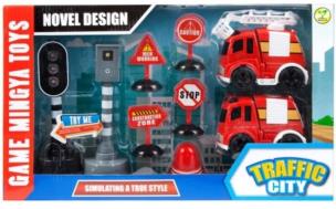 Opakowanie Auto strażackie światło i dźwięk + akcesoria