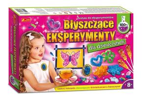 Błyszczące eksperymenty dla dziewczynek. Wydawca: Ranok-Creative. Multiszop.pl Opakowanie Błyszczące eksperymenty dla dziewczynek