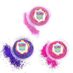 Opakowanie BROKATY ZESTAW NR 3 - 3 KOLORY (FIOLETOWA BOMBA/RÓŻOWY SZAŁ/FLAMINGO)