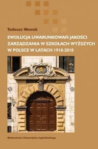 Okładka książki Ewolucja uwarunkowań jakości zarządzania