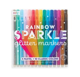 Opakowanie Flamastry z brokatem Rainbow Sparkle Glitter Mark