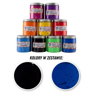 Opakowanie GLINKA ZESTAW 4 - 2 KOLORY PO 100G (NIEBIESKI/CZARNY)