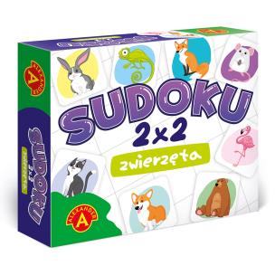 GRA SUDOKU 2X2 ZWIERZĘTA. Wydawca: ALEXANDER GRY. Multiszop.pl Opakowanie GRA SUDOKU 2X2 ZWIERZĘTA