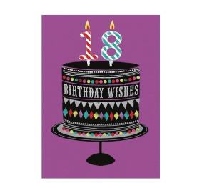 Opakowanie Karnet B6 z kopertą Urodziny 18